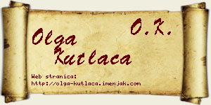 Olga Kutlača vizit kartica